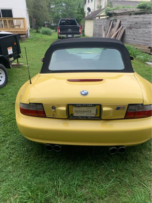 1999 BMW M Roadster in Dakar Yellow 2 over Black Nappa