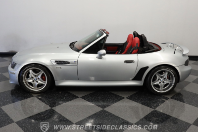 1999 BMW M Roadster in Arctic Silver Metallic over Imola Red & Black Nappa