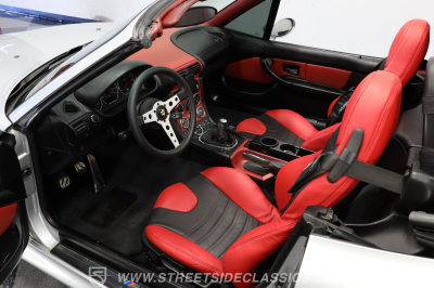 1999 BMW M Roadster in Arctic Silver Metallic over Imola Red & Black Nappa