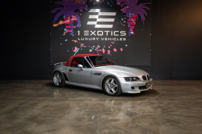 1999 BMW M Roadster in Arctic Silver Metallic over Imola Red & Black Nappa