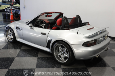 1999 BMW M Roadster in Arctic Silver Metallic over Imola Red & Black Nappa