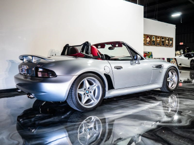 1999 BMW M Roadster in Arctic Silver Metallic over Imola Red & Black Nappa