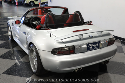 1999 BMW M Roadster in Arctic Silver Metallic over Imola Red & Black Nappa