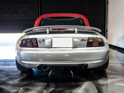 1999 BMW M Roadster in Arctic Silver Metallic over Imola Red & Black Nappa