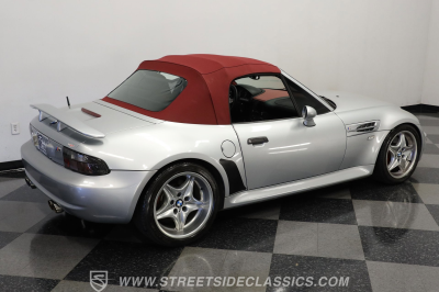 1999 BMW M Roadster in Arctic Silver Metallic over Imola Red & Black Nappa