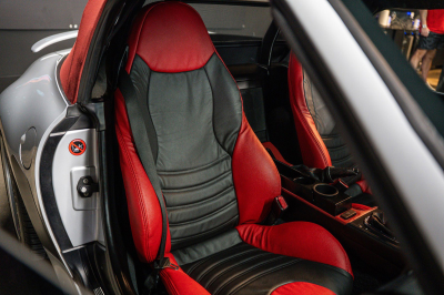 1999 BMW M Roadster in Arctic Silver Metallic over Imola Red & Black Nappa