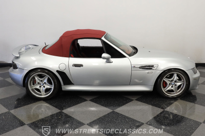 1999 BMW M Roadster in Arctic Silver Metallic over Imola Red & Black Nappa