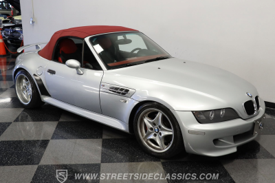1999 BMW M Roadster in Arctic Silver Metallic over Imola Red & Black Nappa