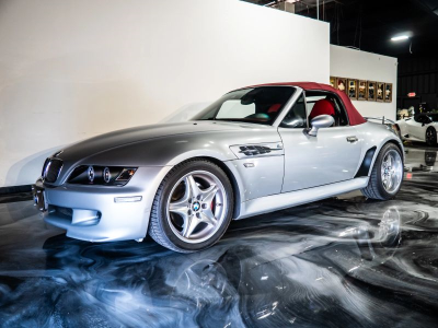 1999 BMW M Roadster in Arctic Silver Metallic over Imola Red & Black Nappa