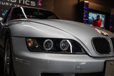1999 BMW M Roadster in Arctic Silver Metallic over Imola Red & Black Nappa