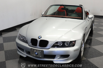 1999 BMW M Roadster in Arctic Silver Metallic over Imola Red & Black Nappa
