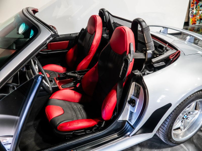 1999 BMW M Roadster in Arctic Silver Metallic over Imola Red & Black Nappa