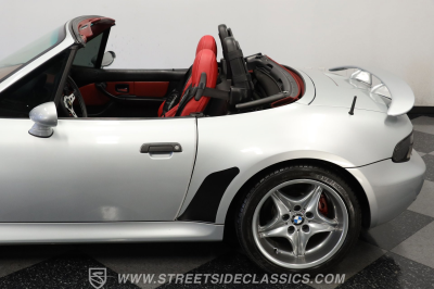 1999 BMW M Roadster in Arctic Silver Metallic over Imola Red & Black Nappa