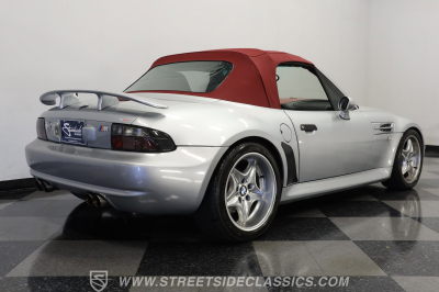 1999 BMW M Roadster in Arctic Silver Metallic over Imola Red & Black Nappa