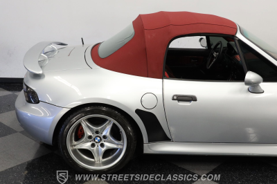 1999 BMW M Roadster in Arctic Silver Metallic over Imola Red & Black Nappa