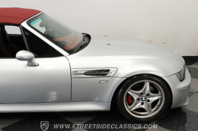1999 BMW M Roadster in Arctic Silver Metallic over Imola Red & Black Nappa