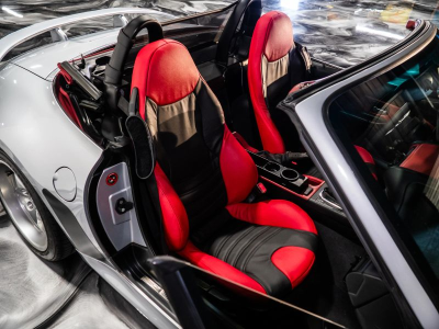 1999 BMW M Roadster in Arctic Silver Metallic over Imola Red & Black Nappa