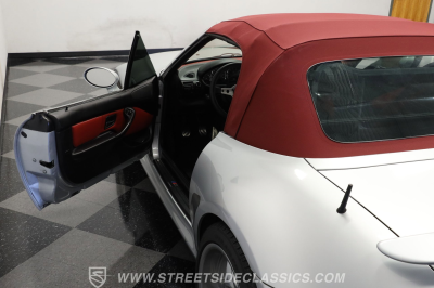1999 BMW M Roadster in Arctic Silver Metallic over Imola Red & Black Nappa