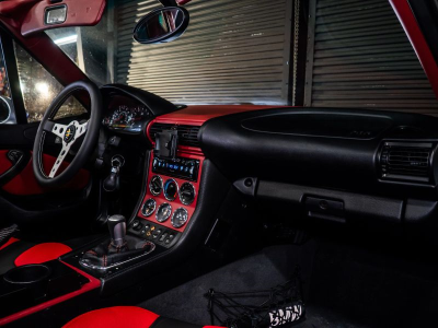 1999 BMW M Roadster in Arctic Silver Metallic over Imola Red & Black Nappa