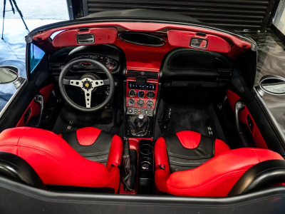 1999 BMW M Roadster in Arctic Silver Metallic over Imola Red & Black Nappa