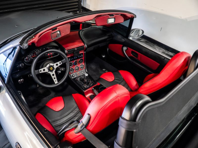 1999 BMW M Roadster in Arctic Silver Metallic over Imola Red & Black Nappa