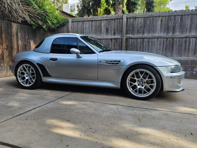 1999 BMW M Roadster in Arctic Silver Metallic over Black Nappa