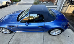 1999 BMW M Roadster in Estoril Blue Metallic over Estoril Blue & Black Nappa