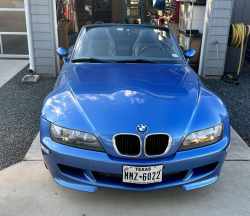 1999 BMW M Roadster in Estoril Blue Metallic over Estoril Blue & Black Nappa