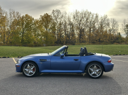 1999 BMW M Roadster in Estoril Blue Metallic over Estoril Blue & Black Nappa