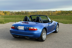 1999 BMW M Roadster in Estoril Blue Metallic over Estoril Blue & Black Nappa