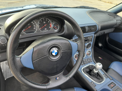 1999 BMW M Roadster in Estoril Blue Metallic over Estoril Blue & Black Nappa