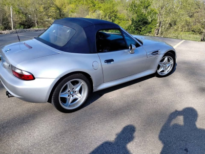 2000 BMW M Roadster in Titanium Silver Metallic over Estoril Blue & Black Nappa