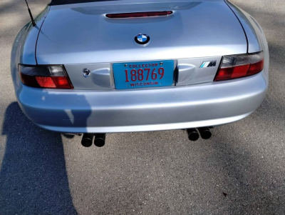 2000 BMW M Roadster in Titanium Silver Metallic over Estoril Blue & Black Nappa