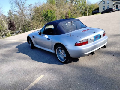 2000 BMW M Roadster in Titanium Silver Metallic over Estoril Blue & Black Nappa