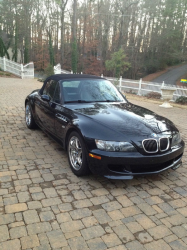 2000 BMW M Roadster in Cosmos Black Metallic over Black Nappa - Front 3/4