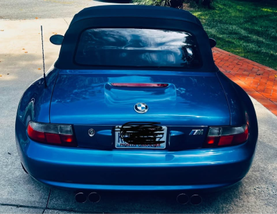 2000 BMW M Roadster in Estoril Blue Metallic over Estoril Blue & Black Nappa