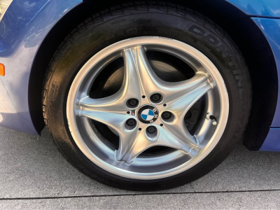 2000 BMW M Roadster in Estoril Blue Metallic over Estoril Blue & Black Nappa