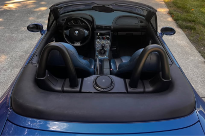 2000 BMW M Roadster in Estoril Blue Metallic over Estoril Blue & Black Nappa
