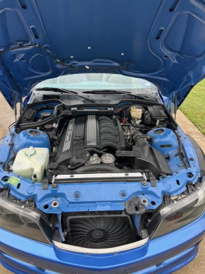 2000 BMW M Roadster in Estoril Blue Metallic over Estoril Blue & Black Nappa
