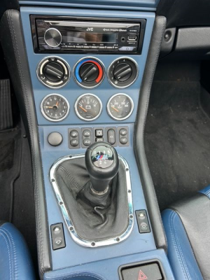 2000 BMW M Roadster in Estoril Blue Metallic over Estoril Blue & Black Nappa