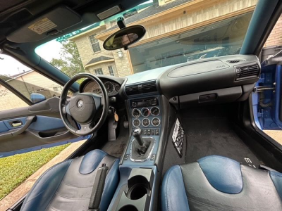 2000 BMW M Roadster in Estoril Blue Metallic over Estoril Blue & Black Nappa