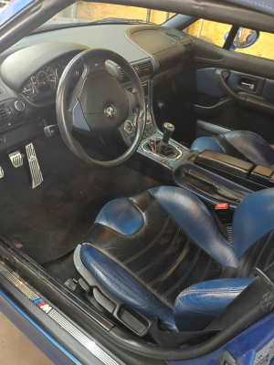 2000 BMW M Roadster in Estoril Blue Metallic over Estoril Blue & Black Nappa