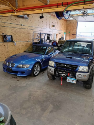 2000 BMW M Roadster in Estoril Blue Metallic over Estoril Blue & Black Nappa