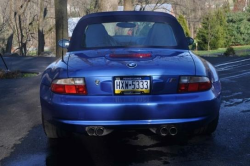 2000 BMW M Roadster in Estoril Blue Metallic over Estoril Blue & Black Nappa