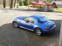 2000 BMW M Roadster in Estoril Blue Metallic over Estoril Blue & Black Nappa