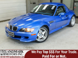 2000 BMW M Roadster in Estoril Blue Metallic over Estoril Blue & Black Nappa