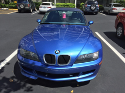 2000 BMW M Roadster in Estoril Blue Metallic over Estoril Blue & Black Nappa