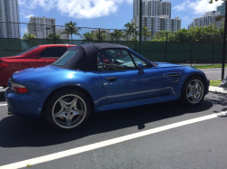 2000 BMW M Roadster in Estoril Blue Metallic over Estoril Blue & Black Nappa