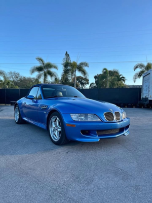 2000 BMW M Roadster in Estoril Blue Metallic over Estoril Blue & Black Nappa