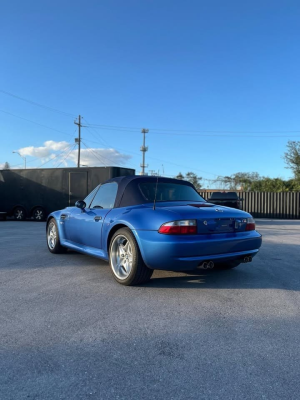 2000 BMW M Roadster in Estoril Blue Metallic over Estoril Blue & Black Nappa
